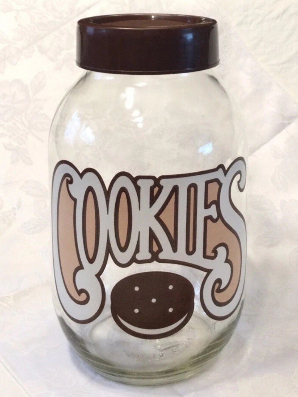 Vintage 1970s Carlton Glass 3L Cookie Jar